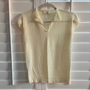 Crochet knit sweater